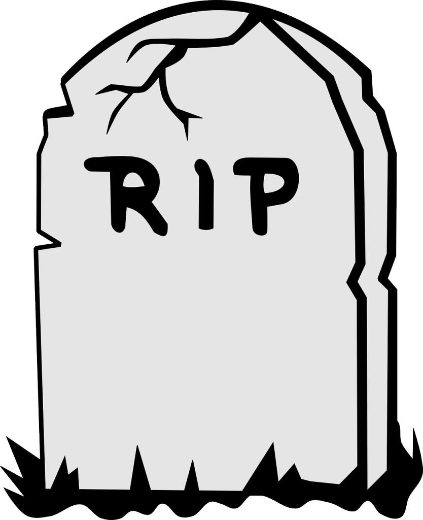 Cartoon Gravestone R I P PNG with transparent background