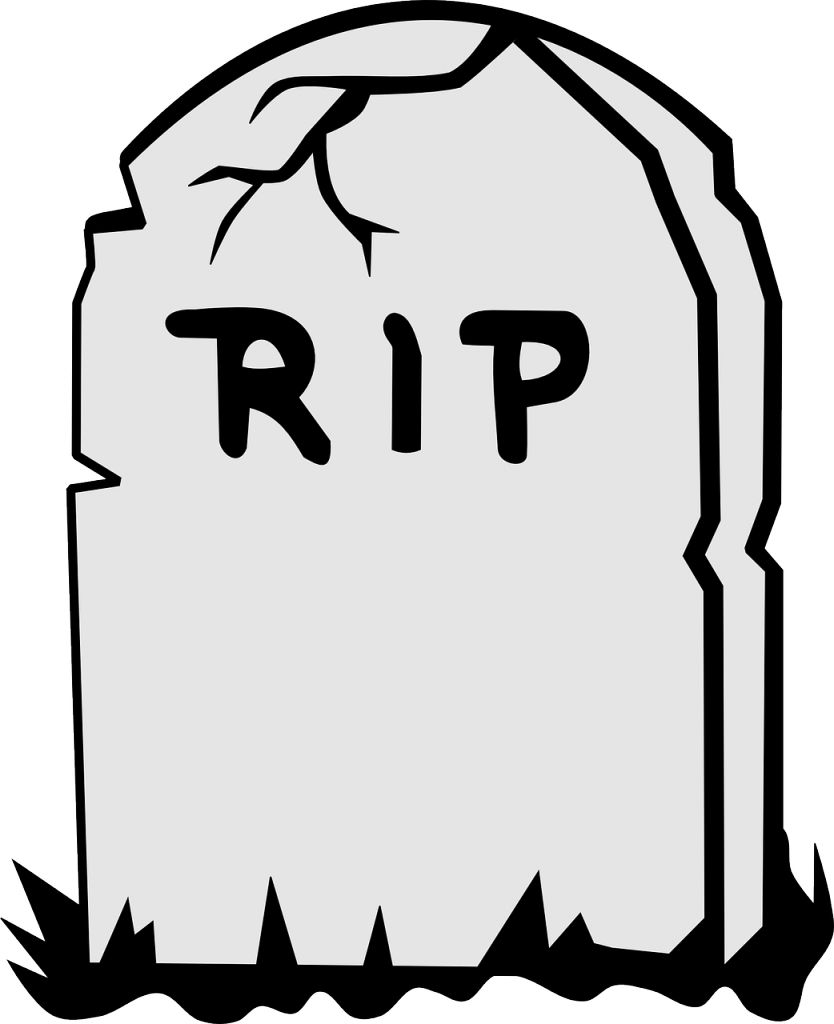 Cartoon Gravestone R I P PNG with transparent background