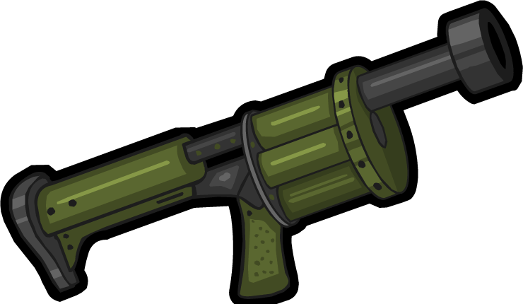 Cartoon Grenade Launcher Illustration