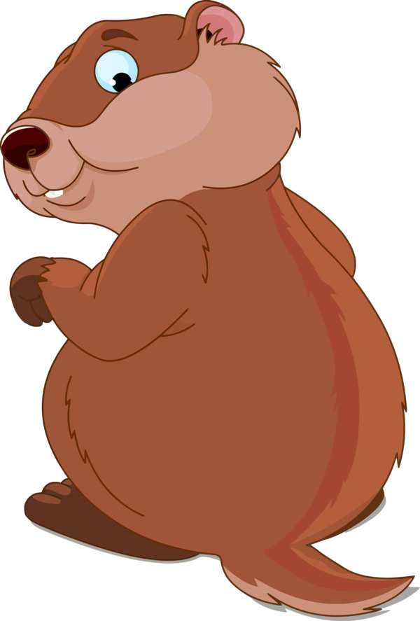 Cartoon Groundhog Standing