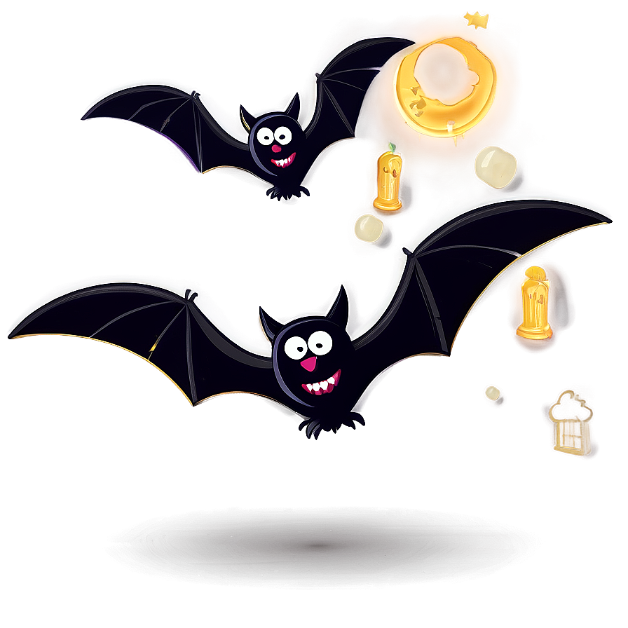 Cartoon Halloween Bats Png Cak80