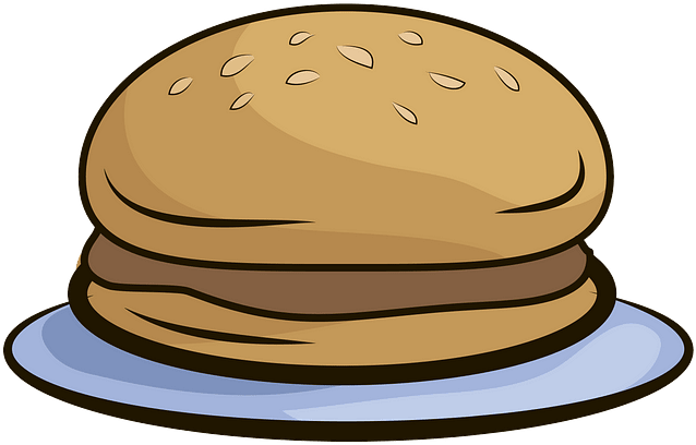 Cartoon Hamburger Illustration