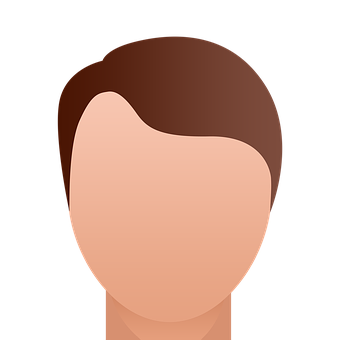 Cartoon Head Profile Icon PNG with transparent background