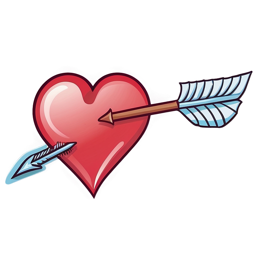 Cartoon Heart And Arrow Png 57