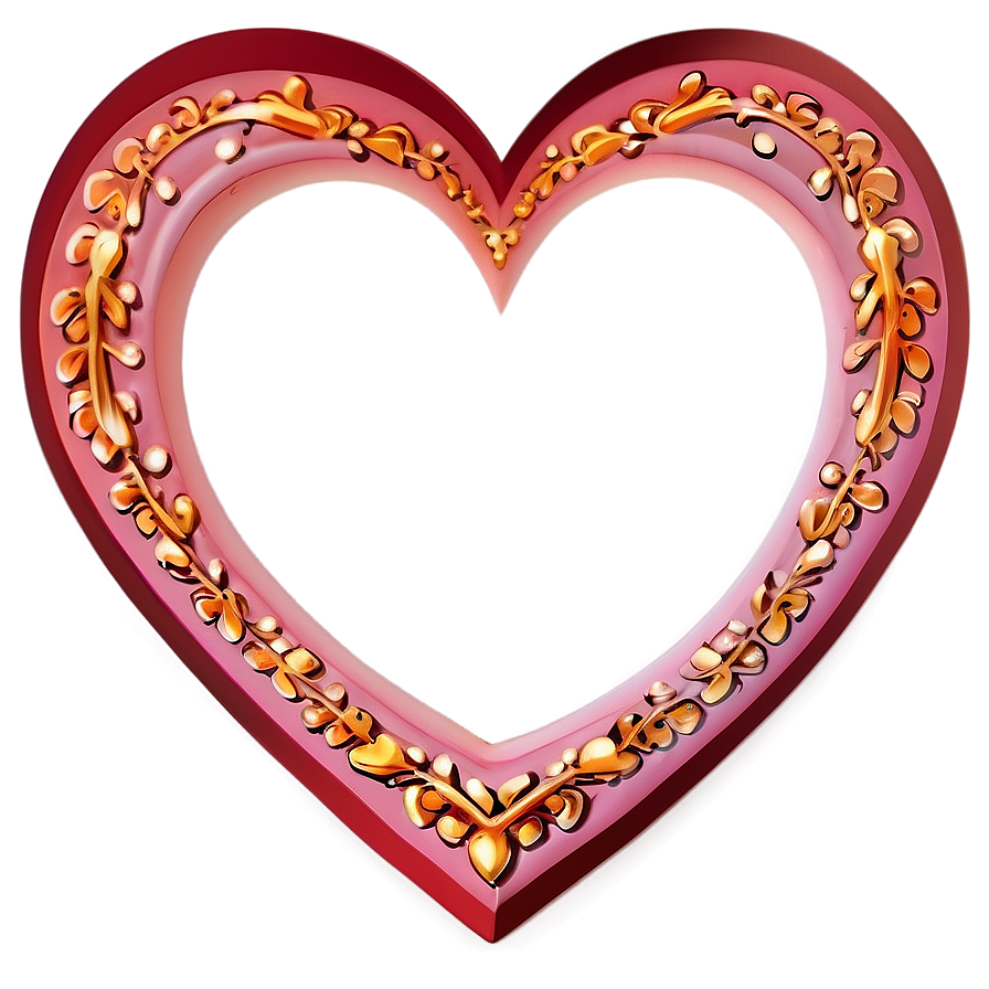 Cartoon Heart Border Png Ije70