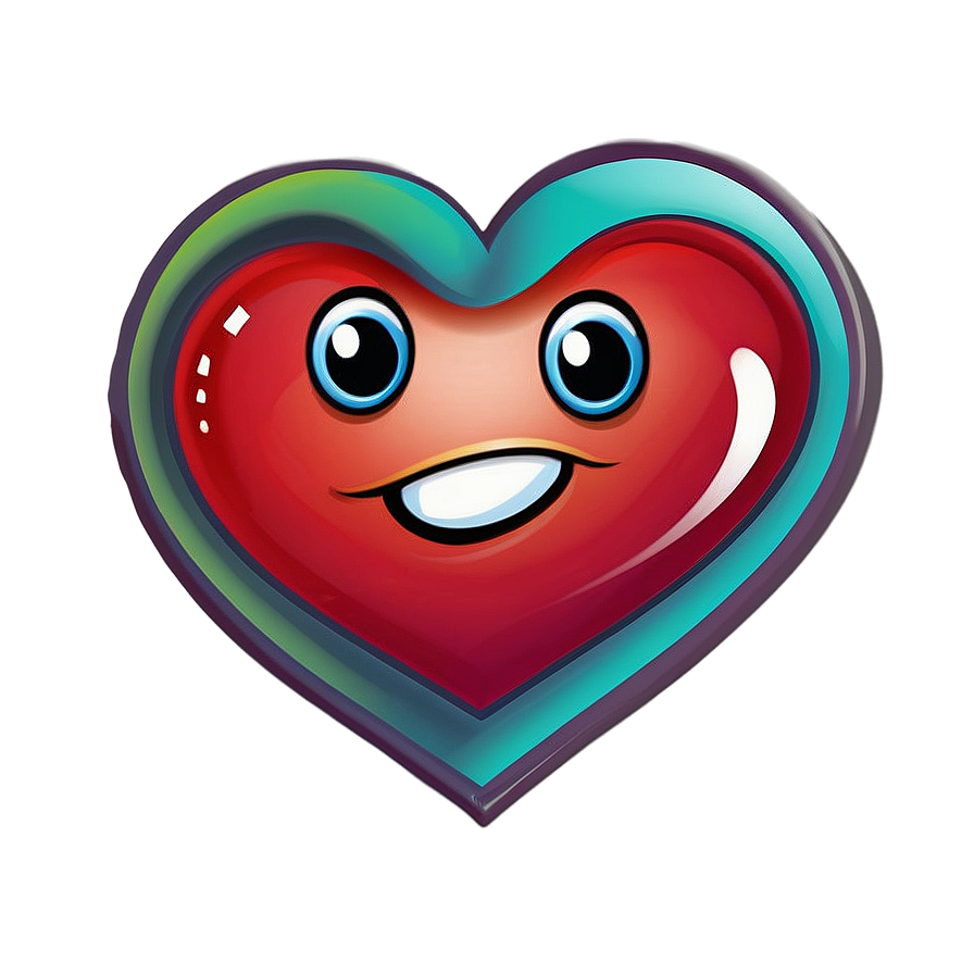 Cartoon Heart Character Png 37