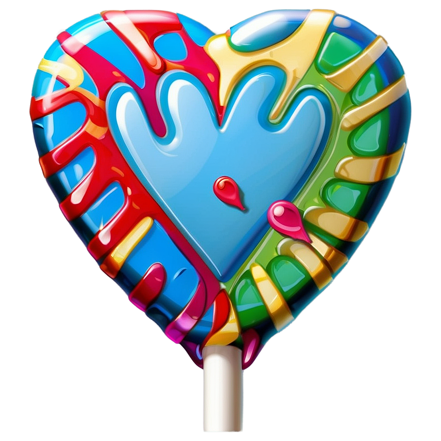 Cartoon Heart Lollipop Png Wcx