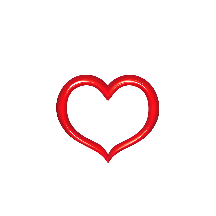 Cartoon Heart Outline PNG 66 PNG image with a transparent background, free high-resolution download
