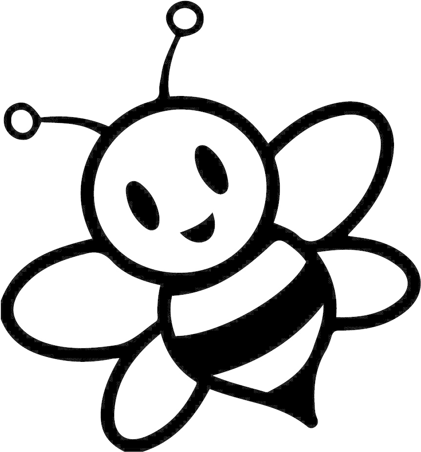 Cartoon Honey Bee Graphic