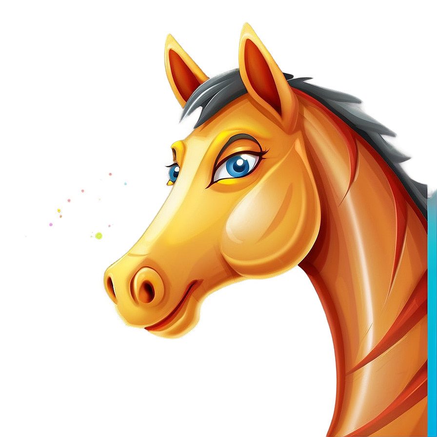 Cartoon Horse For Kids Png 06212024