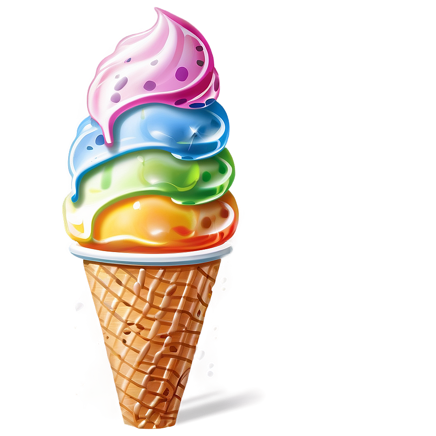 Cartoon Ice Cream PNG 05032024 PNG with transparent background