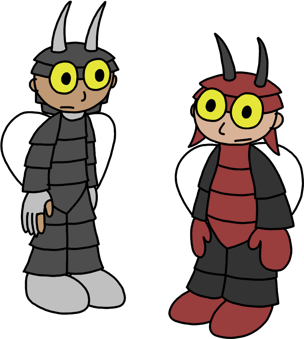 Cartoon Insect Characters