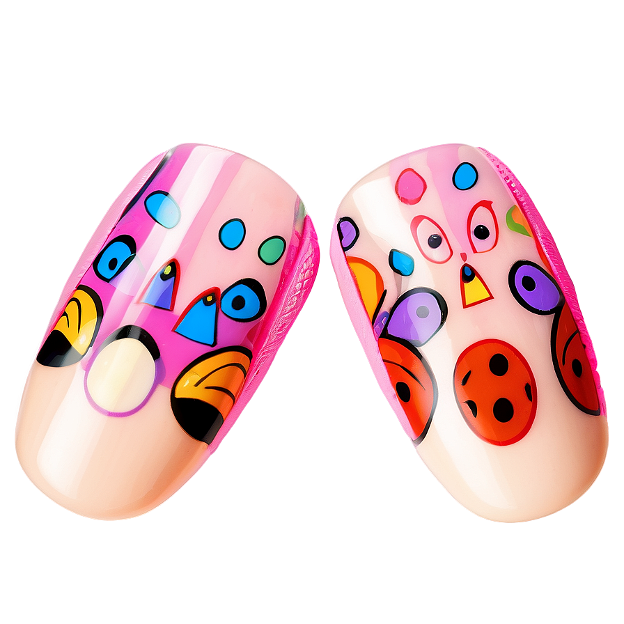 Cartoon Inspired Fake Nails Png Ifd