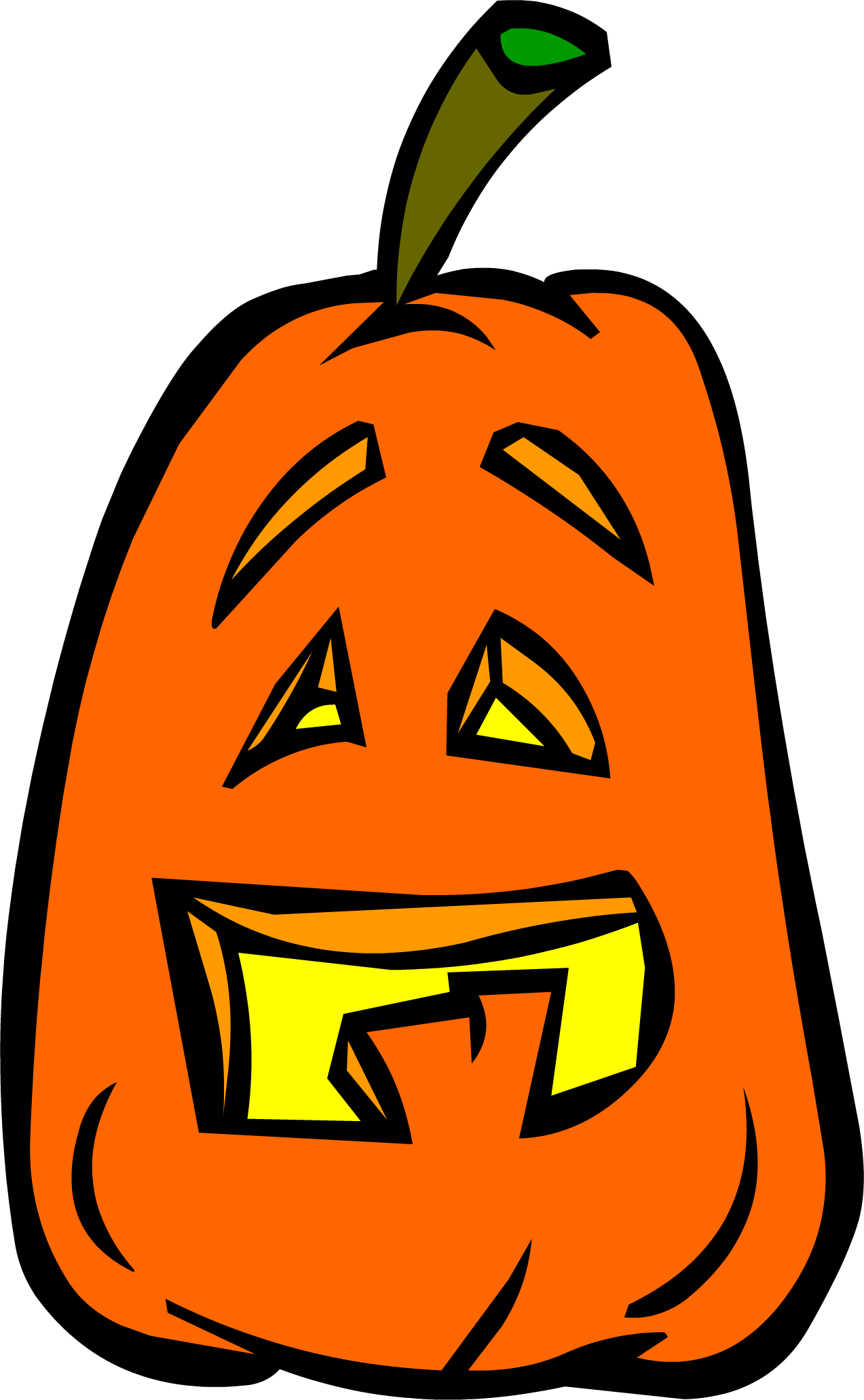 Cartoon Jack O Lantern Graphic PNG with transparent background