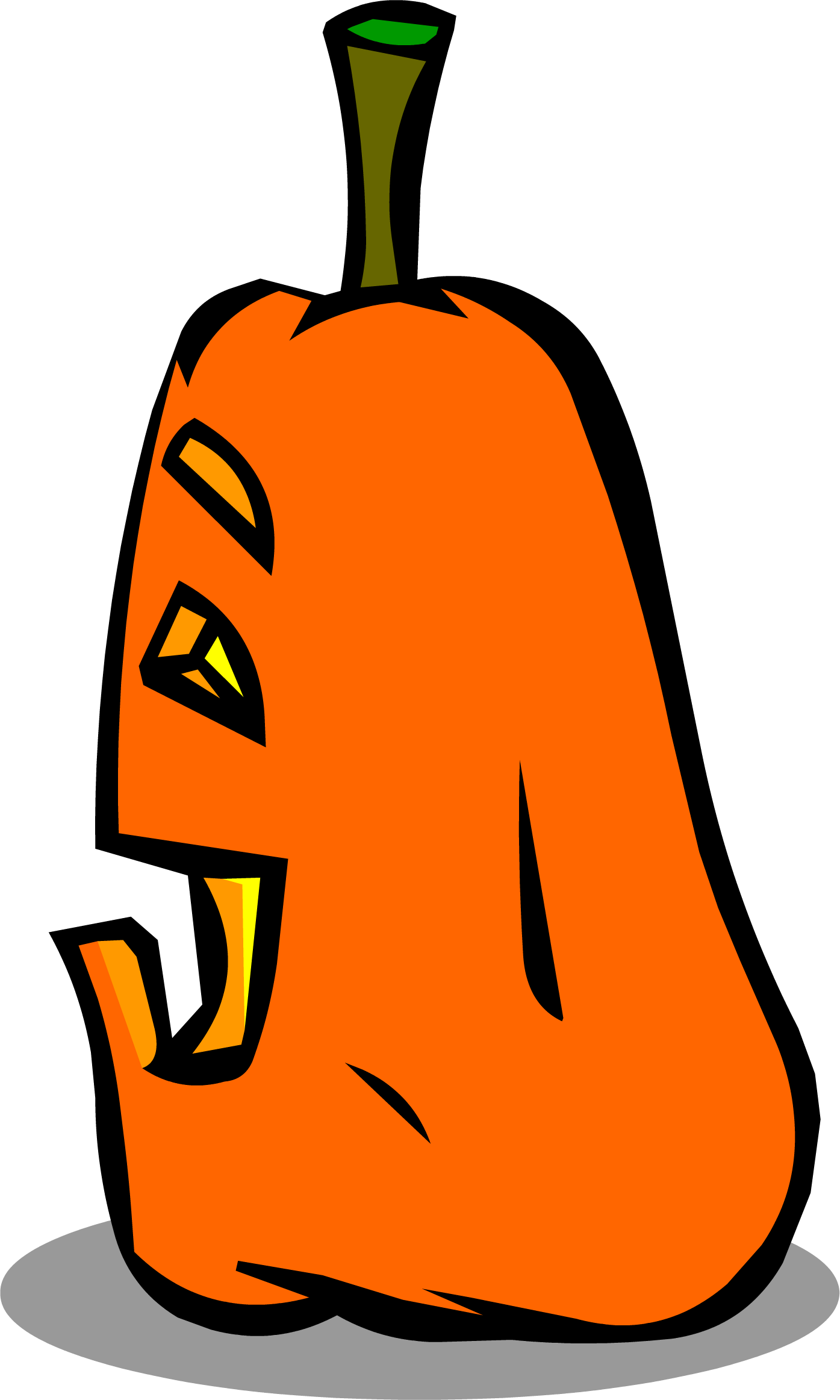 Goofy Jack O Lantern Sprite 003 - Jack-o'-lantern PNG with transparent background