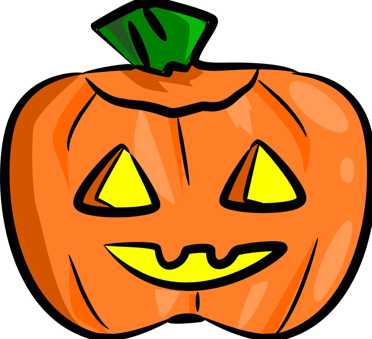 Cartoon Jack O Lantern Smile