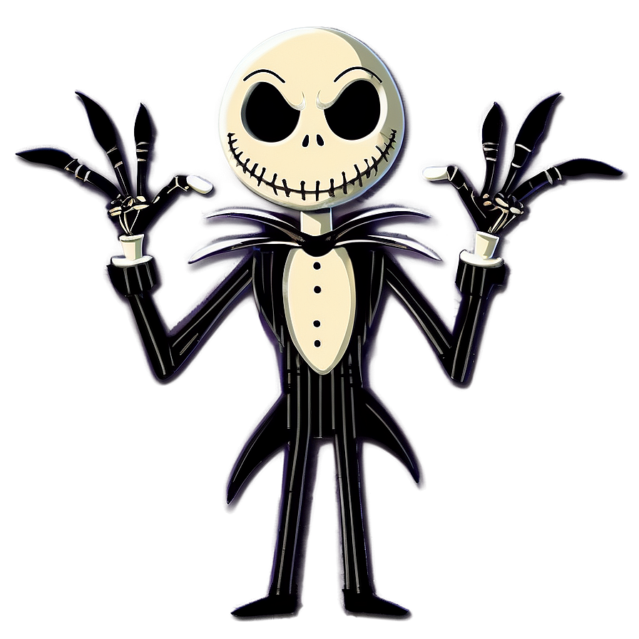 Cartoon Jack Skellington PNG djp5 PNG with transparent background