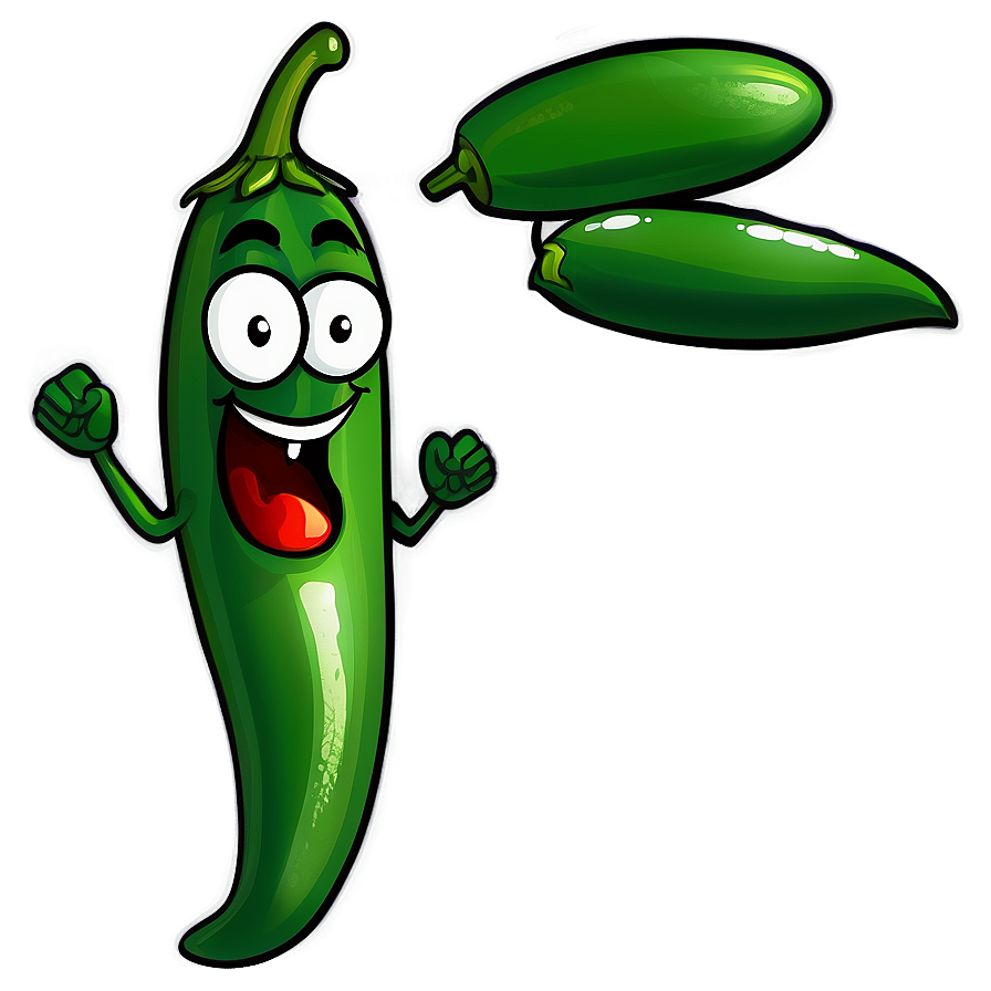 Cartoon Jalapeno Character Png Jfy48