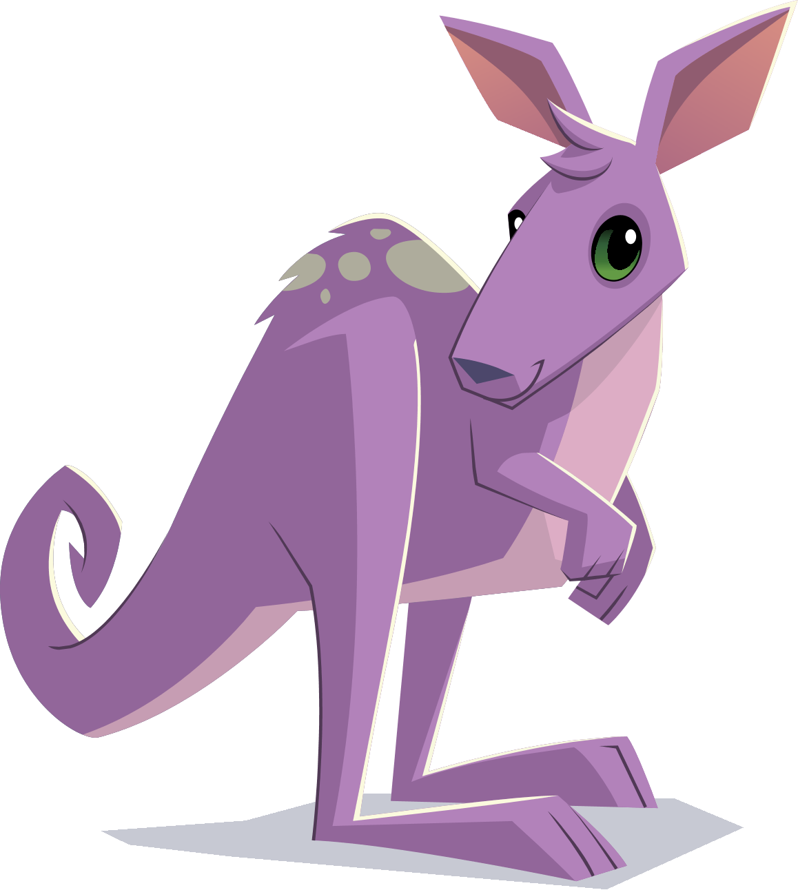 Cartoon Kangaroo Pose