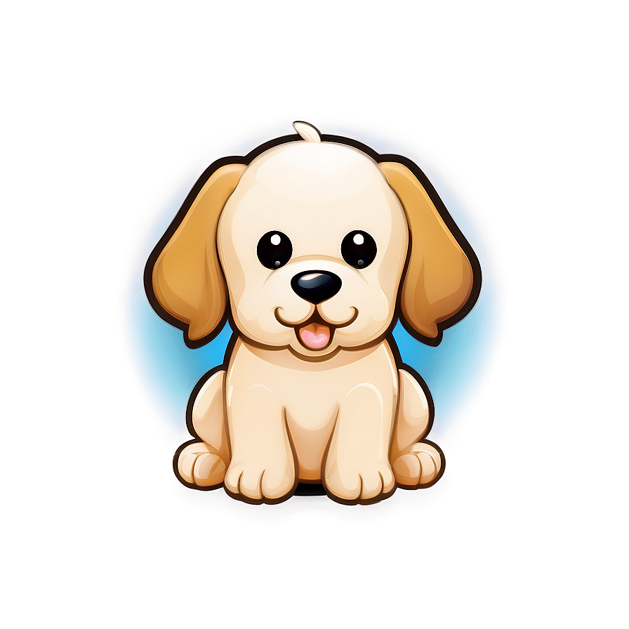 Cartoon Kawaii Dog Clipart Png 06292024