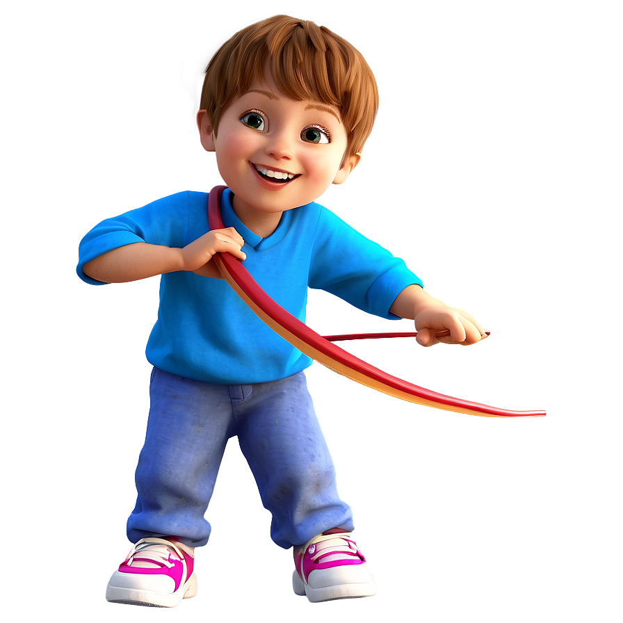 Cartoon Kid With Sling Shot Png Pqr