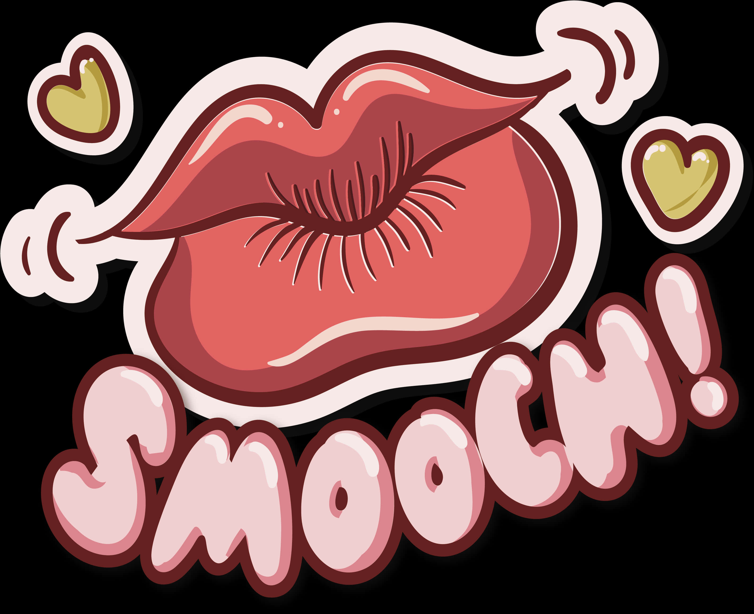 Cartoon Kiss Smooch Illustration