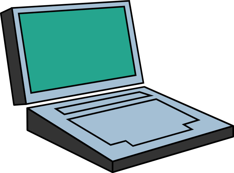 Cartoon Laptop Clipart