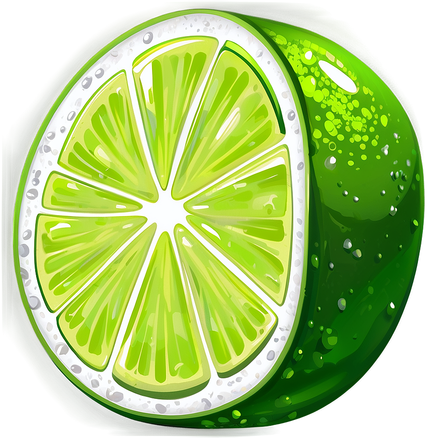 Cartoon Lime Slice Png Joi