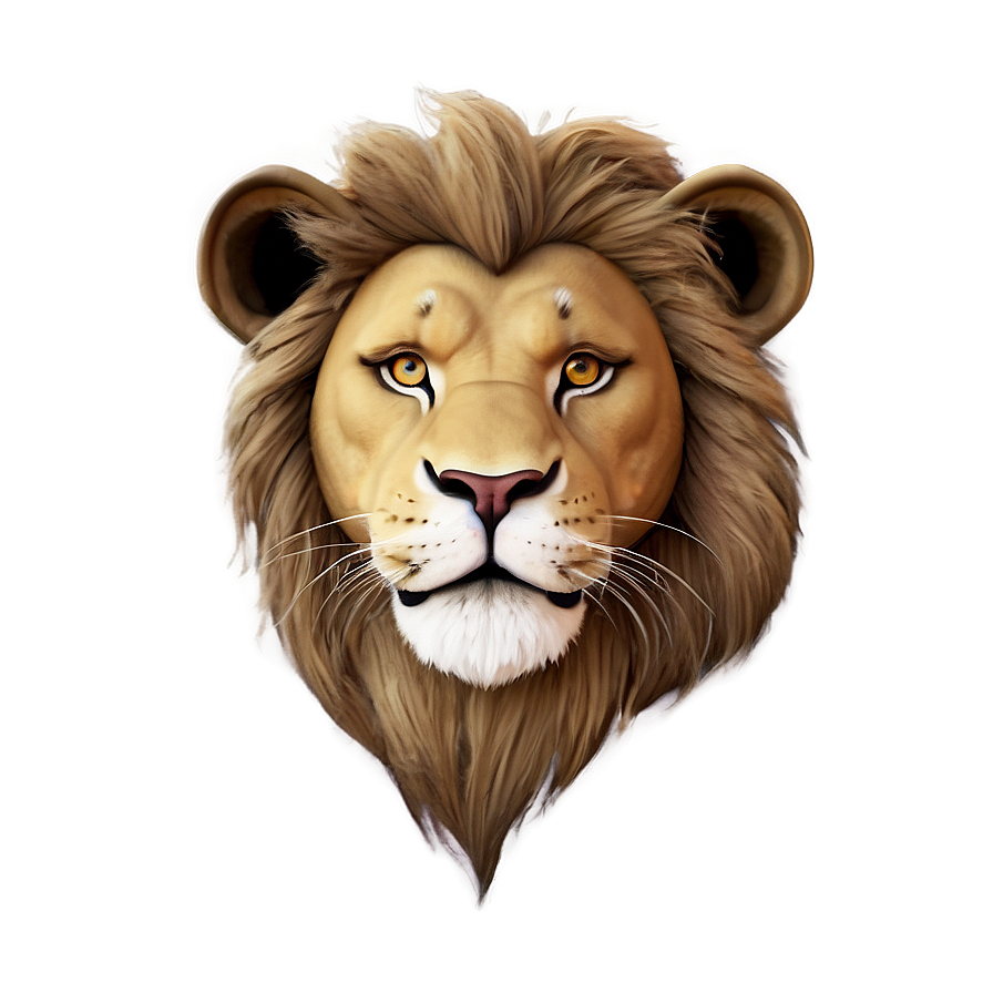 Cartoon Lion Face Png 06122024