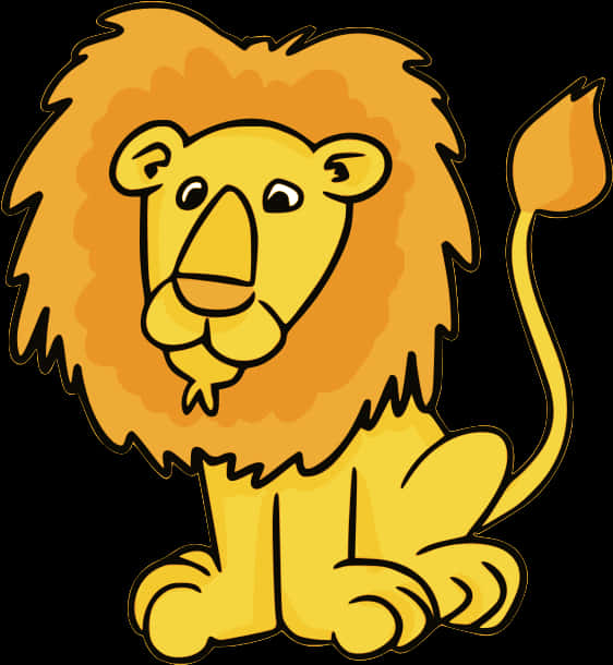 Cartoon_ Lion_ Illustration.png PNG with transparent background