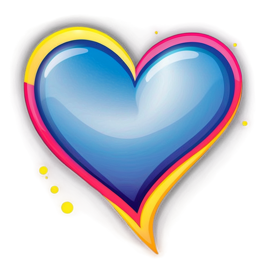 Cartoon Love Heart Png 06132024