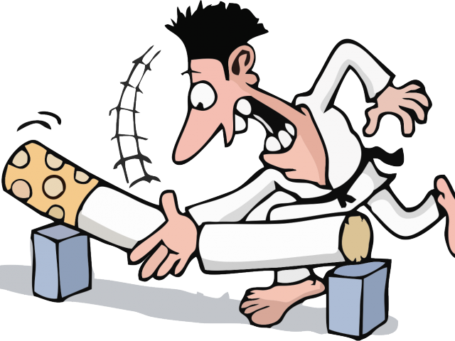 Cartoon Man Chainedto Giant Cigarette PNG image with a transparent background, free high-resolution download