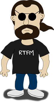 Cartoon Man R T F M Shirt