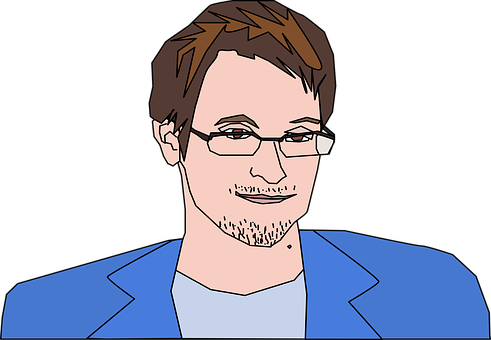 Cartoon Manin Blue Jacket PNG with transparent background