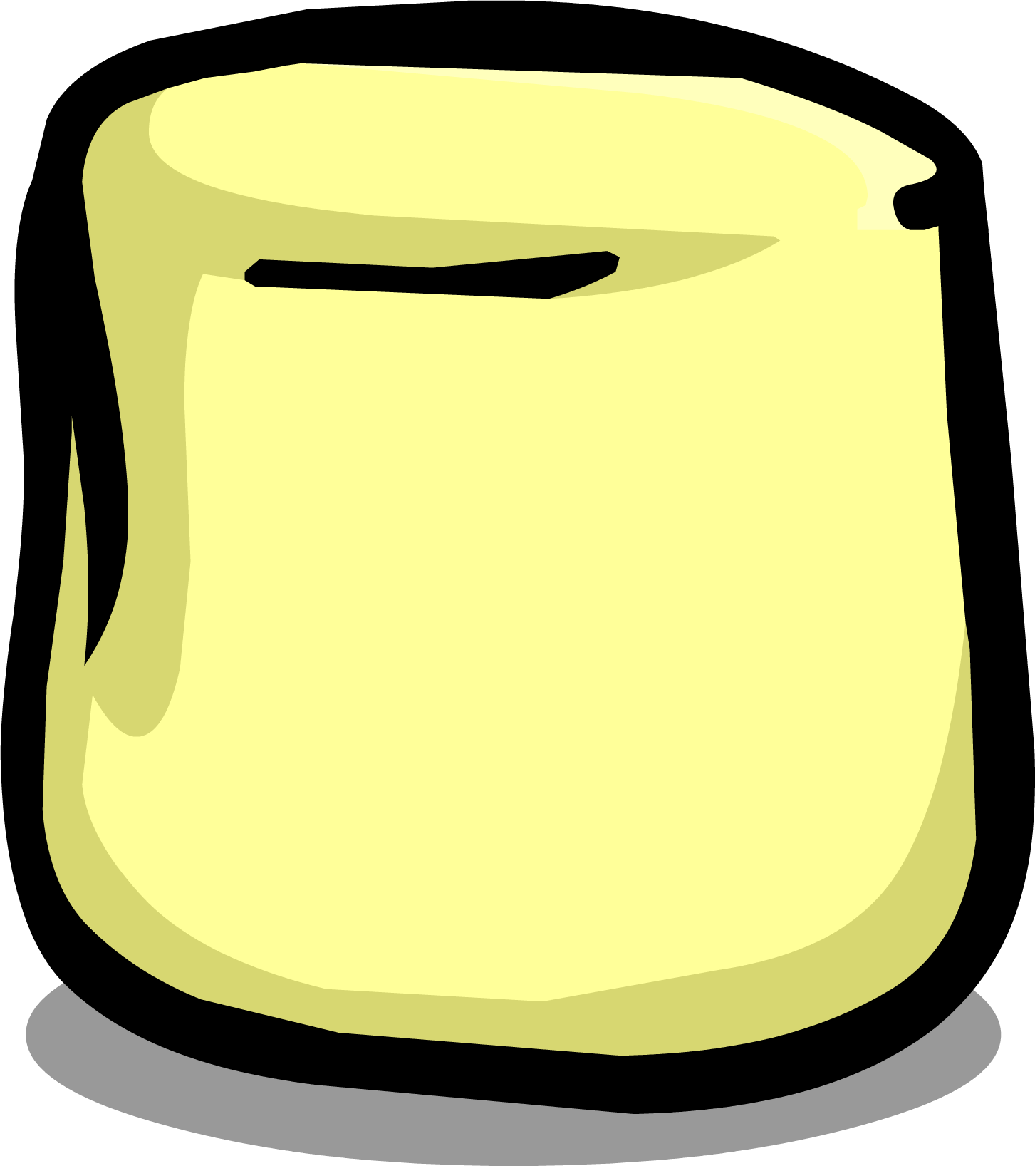 Cartoon Marshmallow Character PNG with transparent background