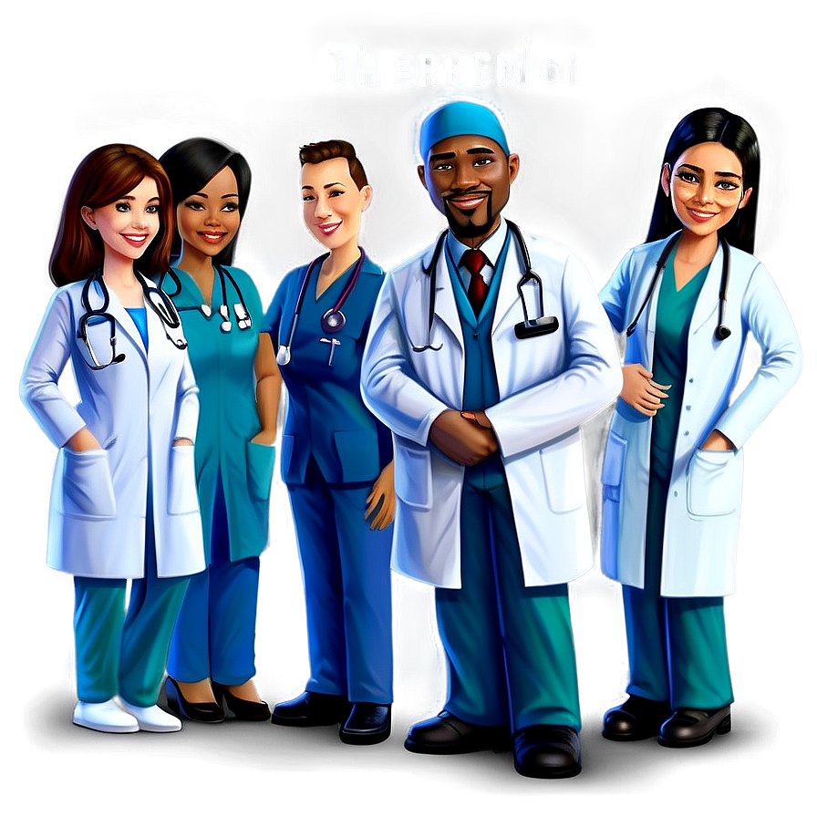 Cartoon Medical Team Png Pfp