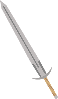 Cartoon Medieval Sword Vector