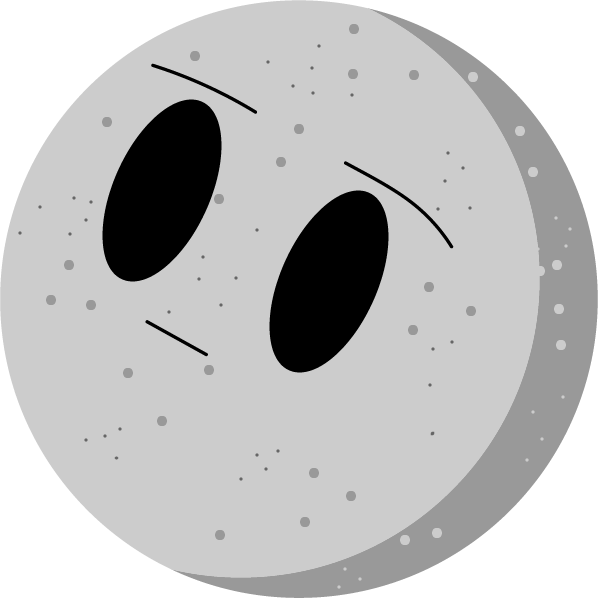 Cartoon Mercury Planet Graphic