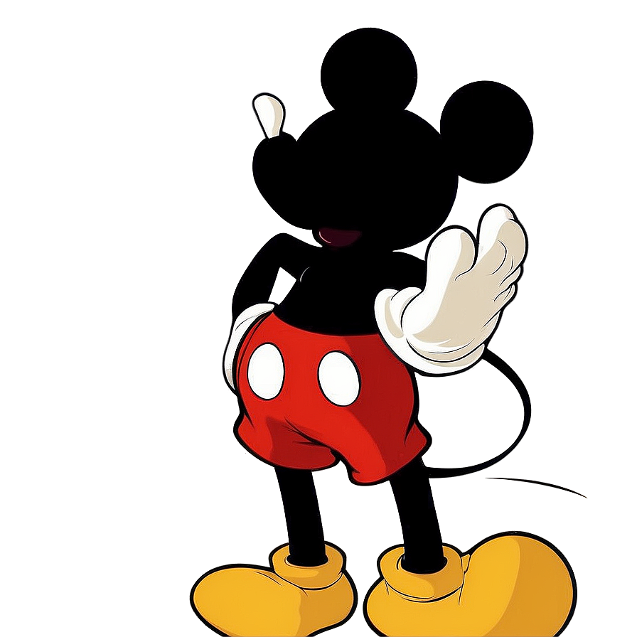 Cartoon Mickey Mouse Silhouette Png Ytd83