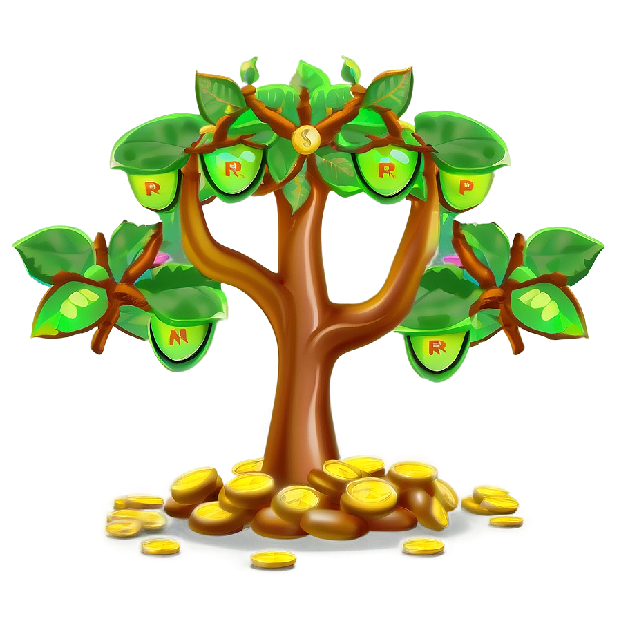 Cartoon Money Tree Png 06272024