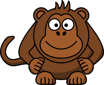 Cartoon Monkey Illustration