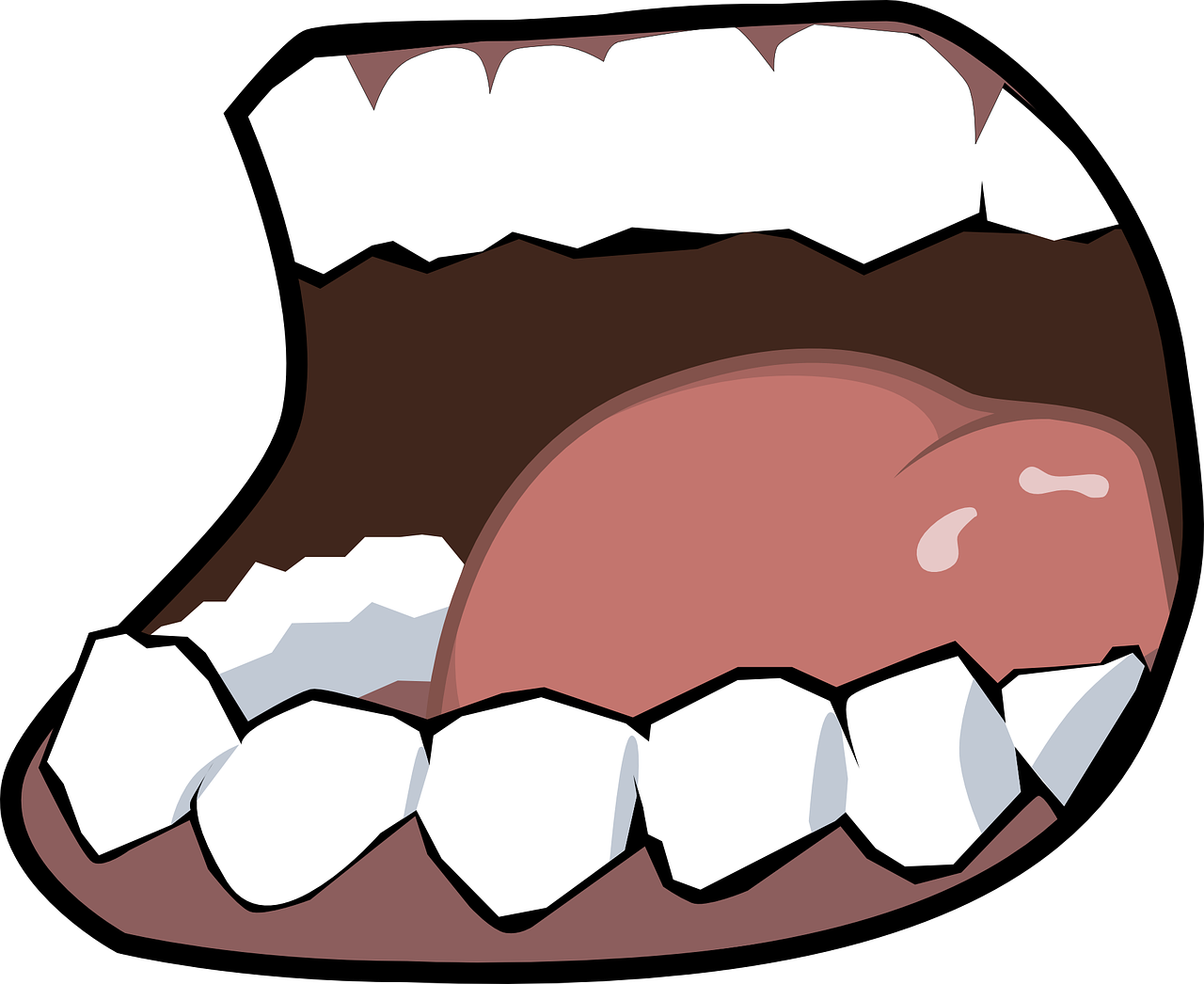 Cartoon Mouthand Tongue