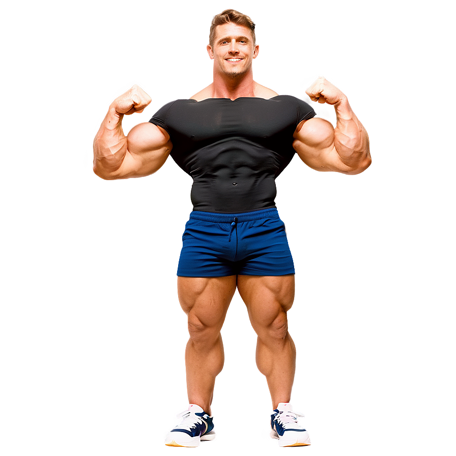 Cartoon Muscle Man Png Kuw83