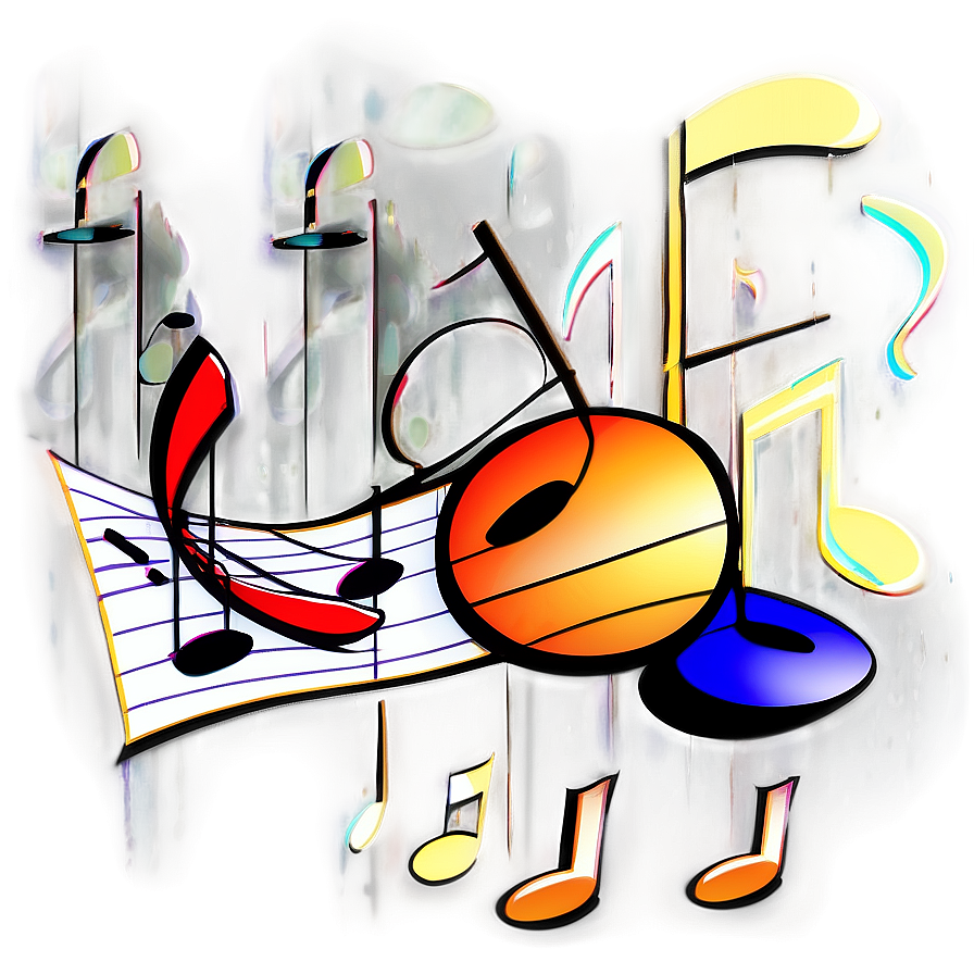 Cartoon Music Clipart Png 06272024