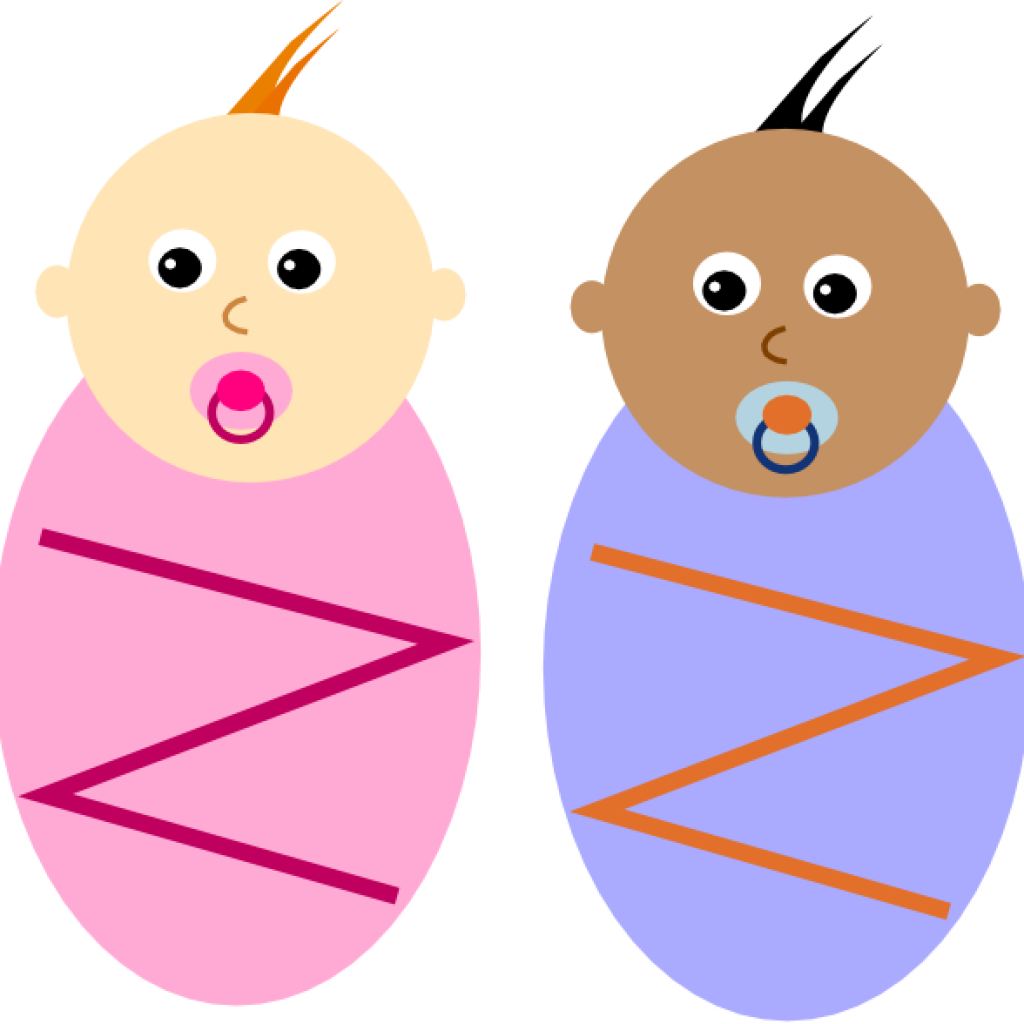 Cartoon Newbornsin Swaddles