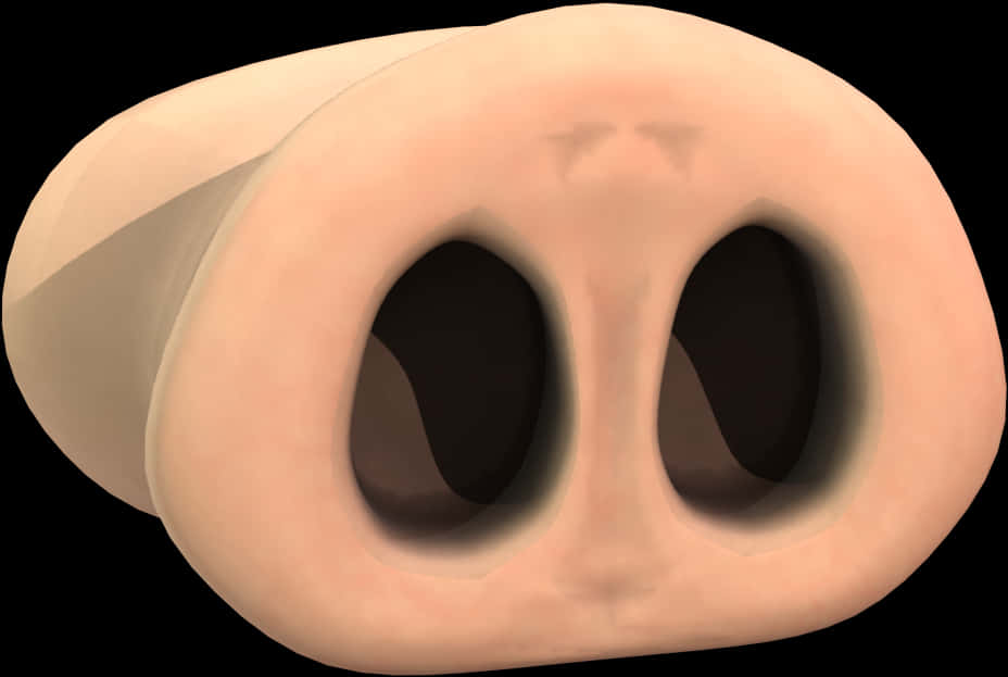 Cartoon Nose3 D Model