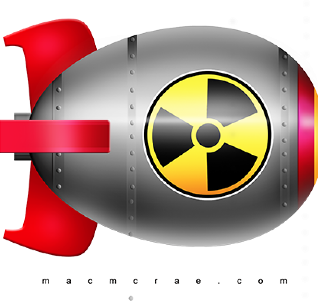 Cartoon Nuclear Bomb Icon