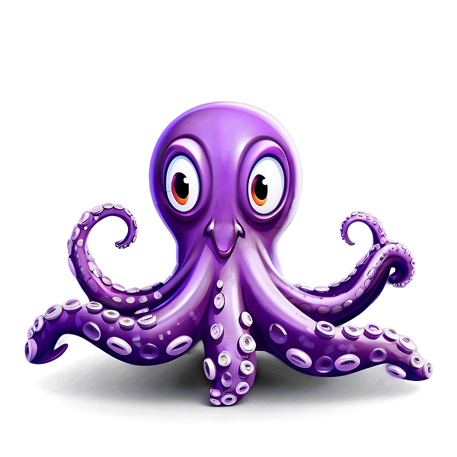 Cartoon Octopus Character PNG 88 PNG with transparent background