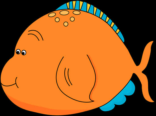 Cartoon Orange Fish