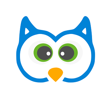Cartoon Owl Icon PNG with transparent background